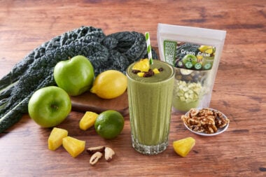 Green Grail Smoothie LeafSide