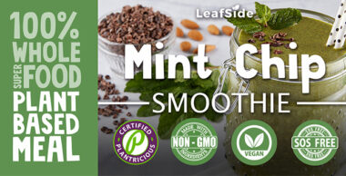 LeafSide Mint Chip Smoothie