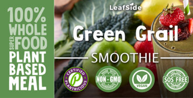 Green Grail Smoothie LeafSide