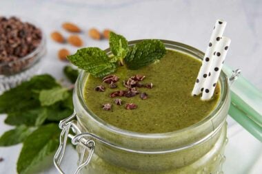 LeafSide Mint Chip Smoothie