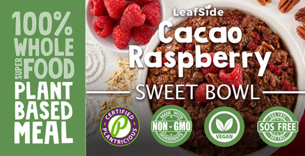 Cacao Raspberry Sweet-Bowl LeafSide