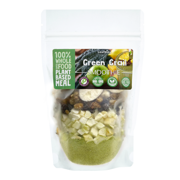 Green Grail Smoothie LeafSide