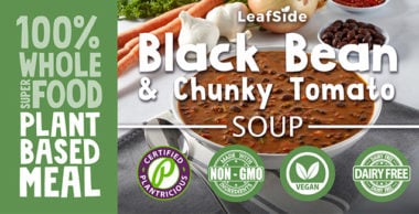 Black Bean Chunky Tomato Soup LeafSide