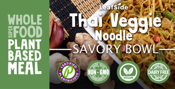 Thai Veggie Noodle Savory-Bowl LeafSide