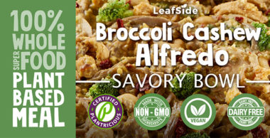 Broccoli Cashew Alfredo LeafSide