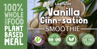 Vanilla Cinn-sation Smoothie LeafSide