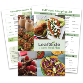 LeafSide 1 Week Meal Plan