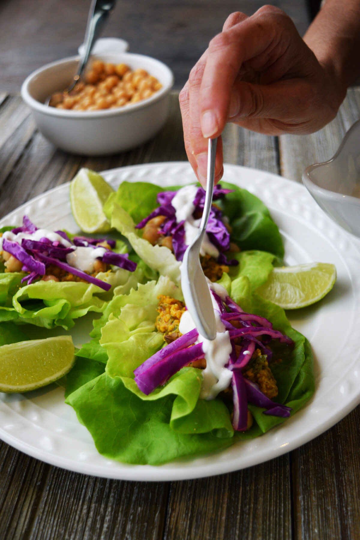 Light & Crisp Curry Lettuce Wraps LeafSide