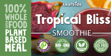 Tropical Bliss Smoothie LeafSide