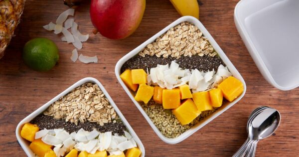 Luscious Pineapple Mango Smoothie Bowl - LeafSide