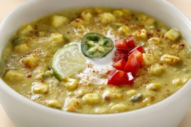 LeafSide - Comforting Corn Chowder Soup