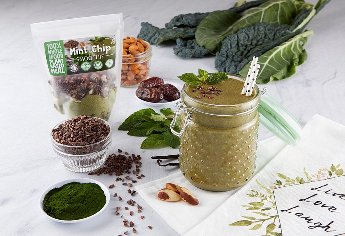 LeafSide Mint Chip Smoothie