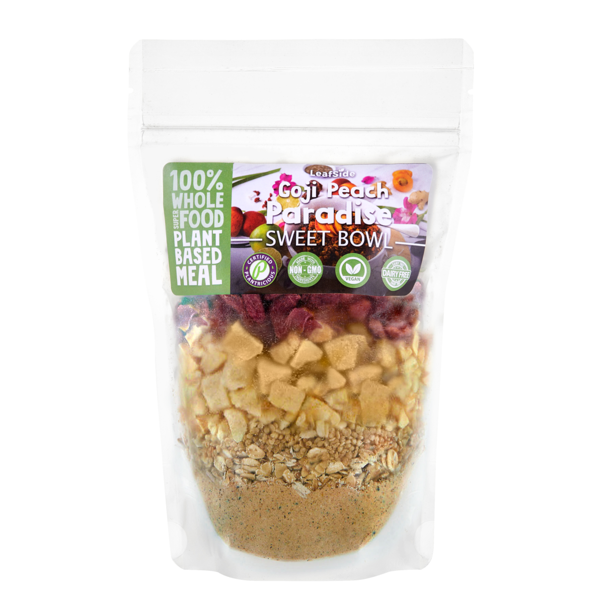 Goji Peach Paradise Sweet-Bowl - LeafSide