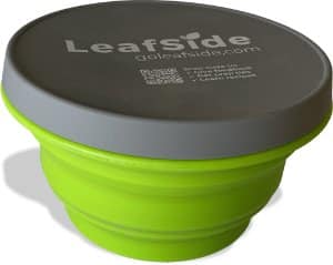LeafSide pop-up silicone bowl