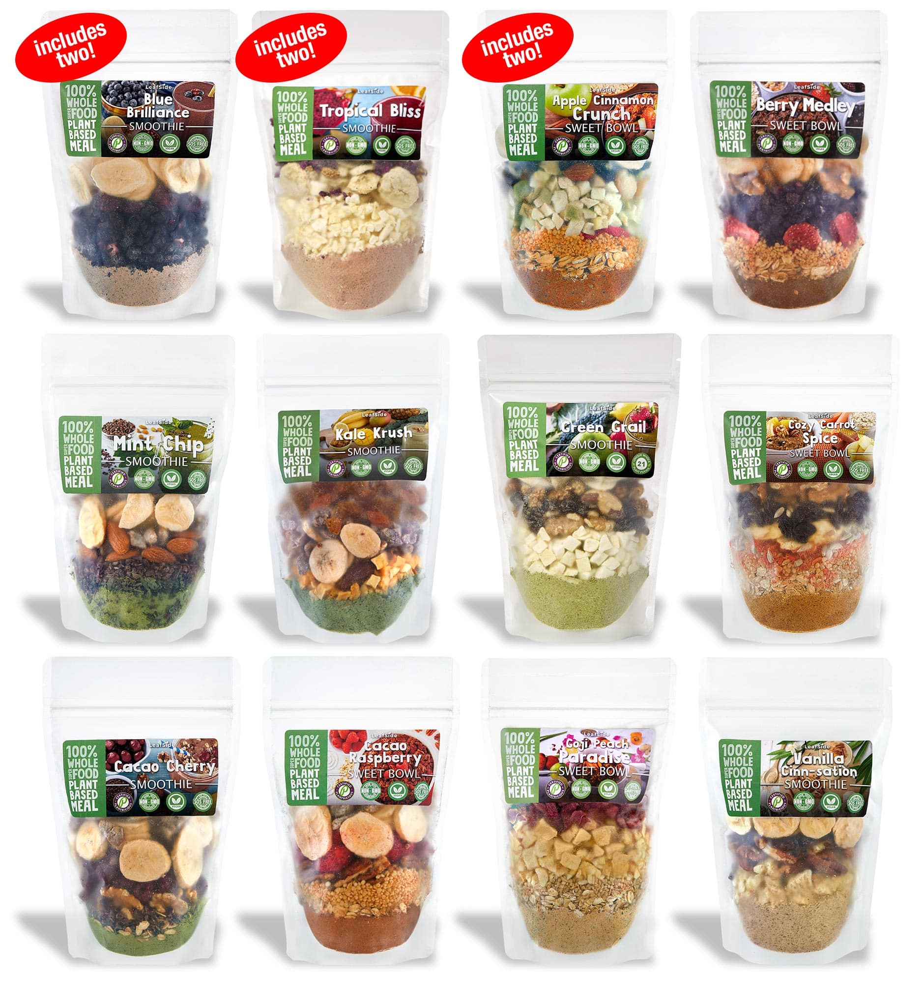 The Power Breakfast — 15 LeafSide meal packs